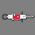 4mm Clip & Key Ring W/ Full Color Wallis & Futuna Islands Flag Key Tag